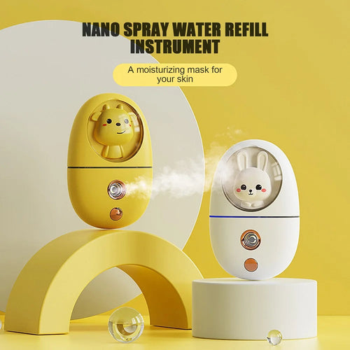 Cartoon 35ML Mini Facial Humidifier Face Nano Mist Sprayer Make Up